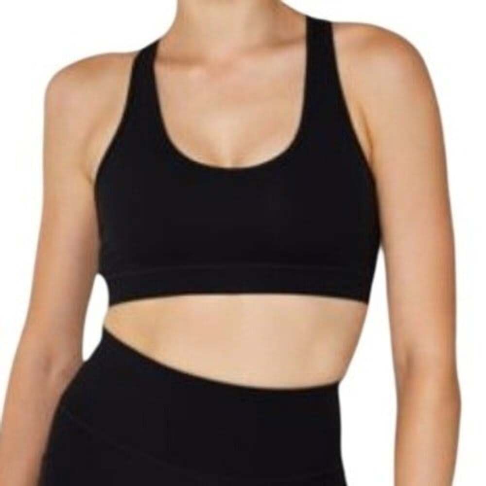 Fourlaps Women's Black RE-UP Permormance Infinity Sports Bra Size S NWT